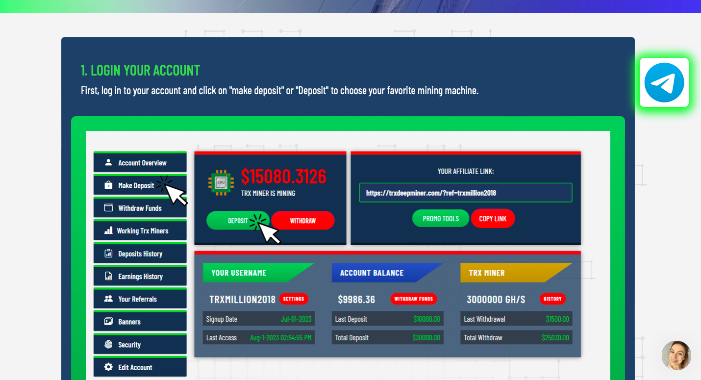 trxdeepminer trxdeepminer