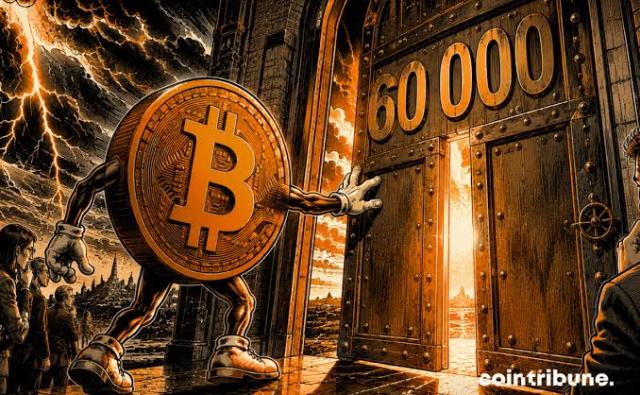 Консолидация Bitcoin у $59 000–$60 000 повышает риск падения к $40 000