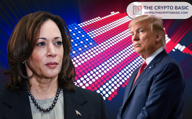 Дональд Трамп теперь опережает Камалу Харрис на 5% по коэффициентам Polymarket