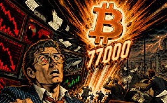 Bitcoin восстанавливается выше $77,000 несмотря на давление продавцов: сможет ли BTC взять отметку $80K?