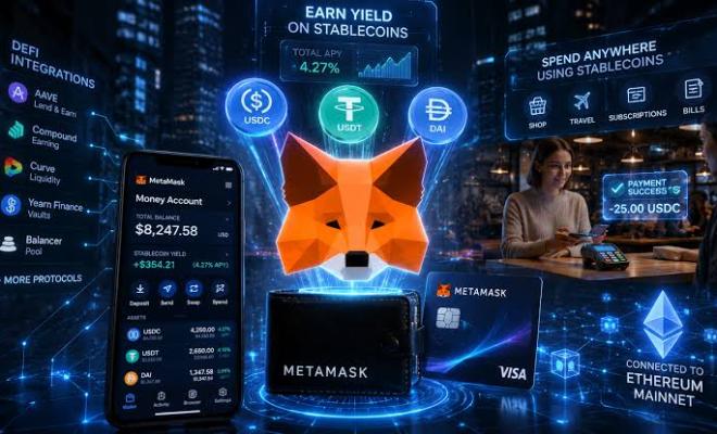 MetaMask объединил доходность, платежи и трейдинг в Money Account MetaMask объединил доходность, платежи и трейдинг в Money Account