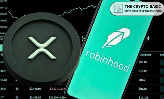 Цена XRP подскочила на 10%, из-за размещения в Robinhood