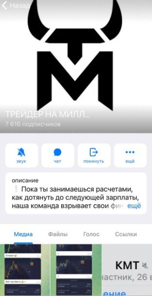 Телеграм-канал Трейдер на миллион