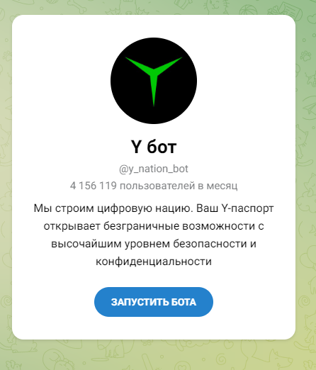 y bot телеграм