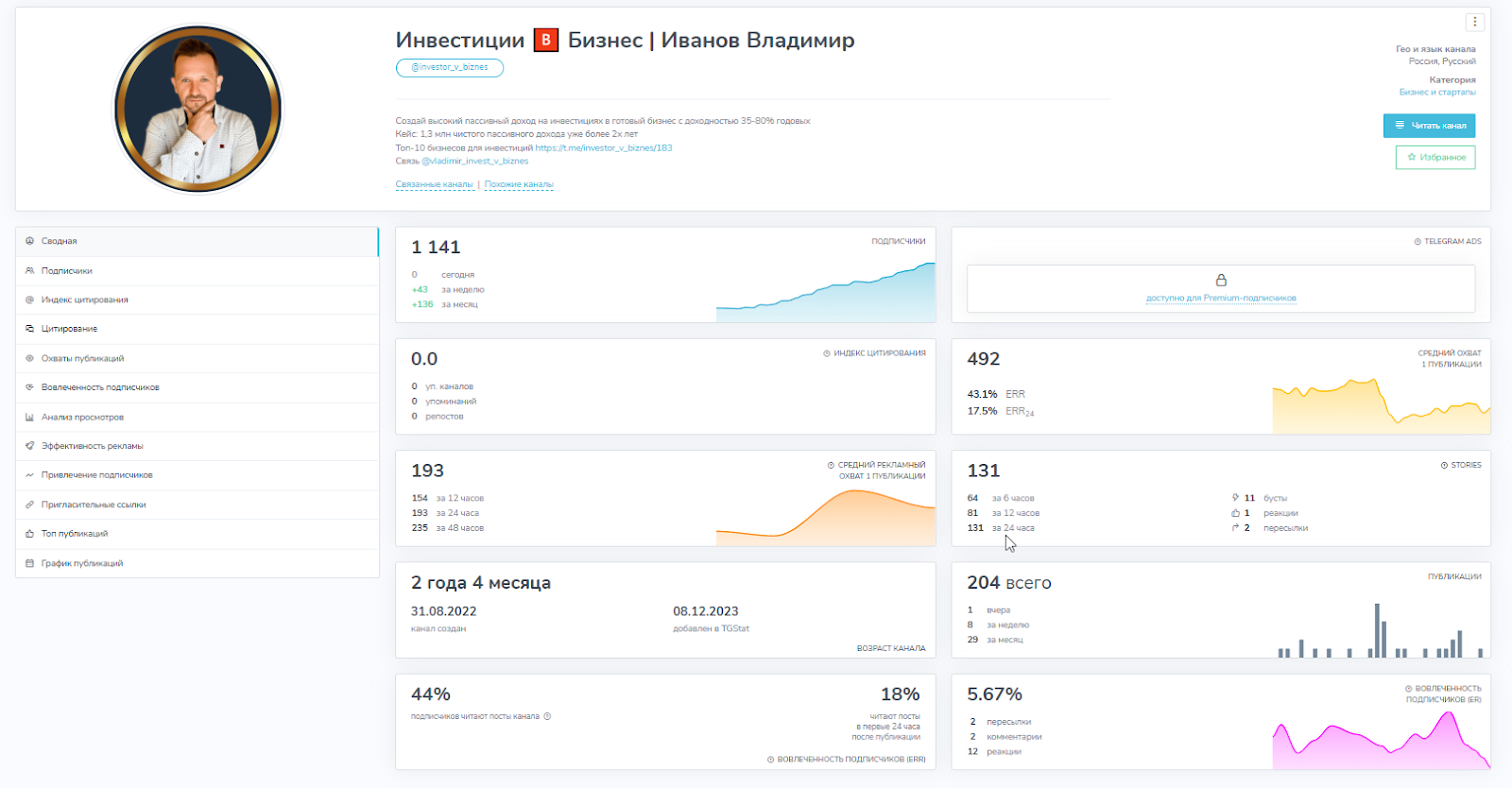 иванов владимир инвестиции