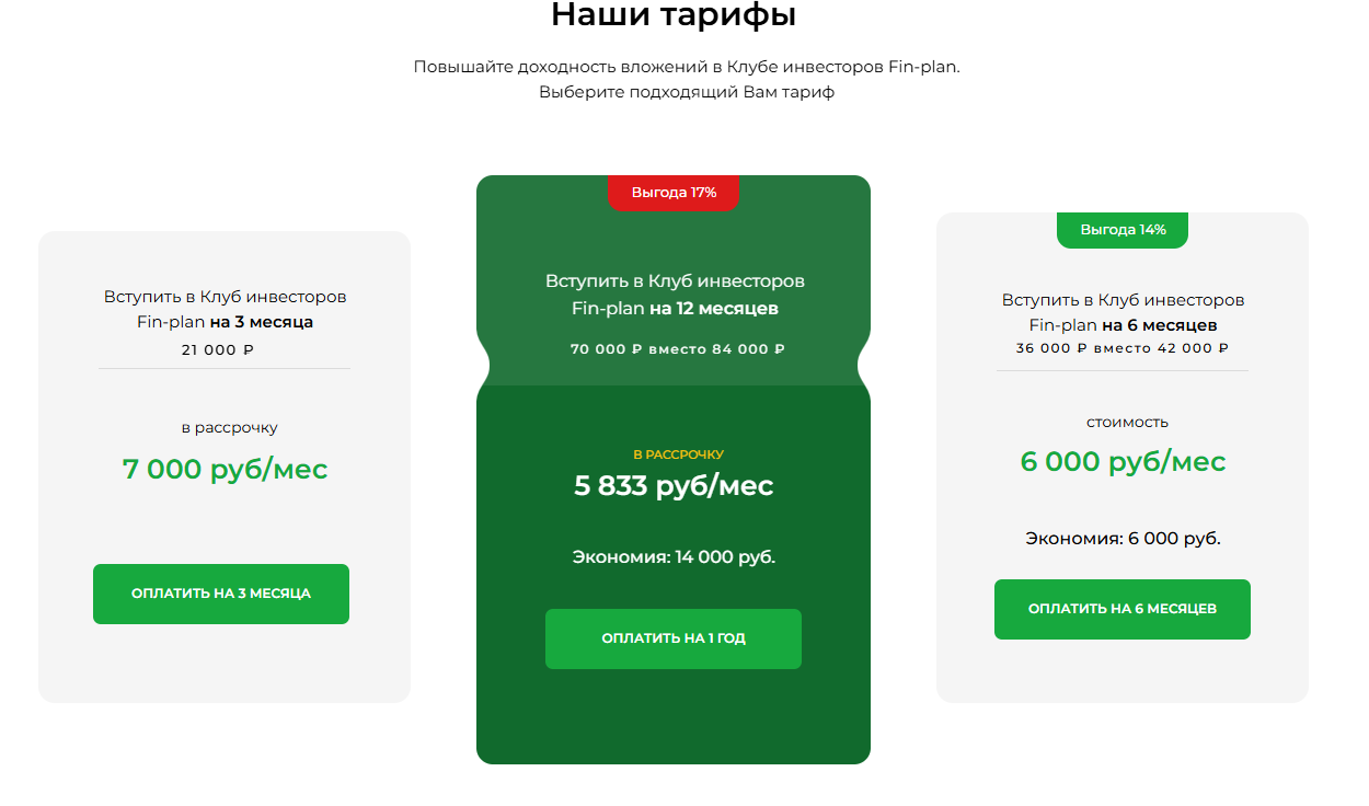 FinPlan отзывы