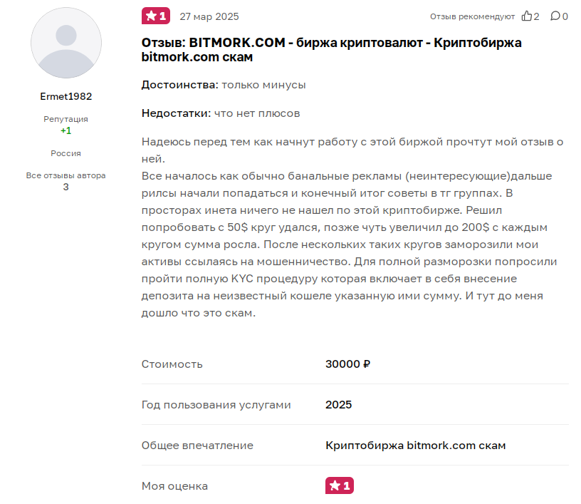 bitmork com отзывы