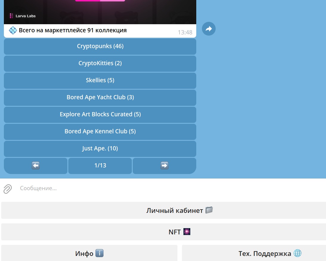 larva labs бот в телеграмме что это larva labs бот в телеграмме что это