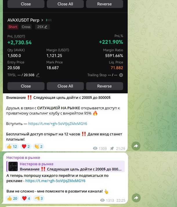 нестеров в рынке тг канал