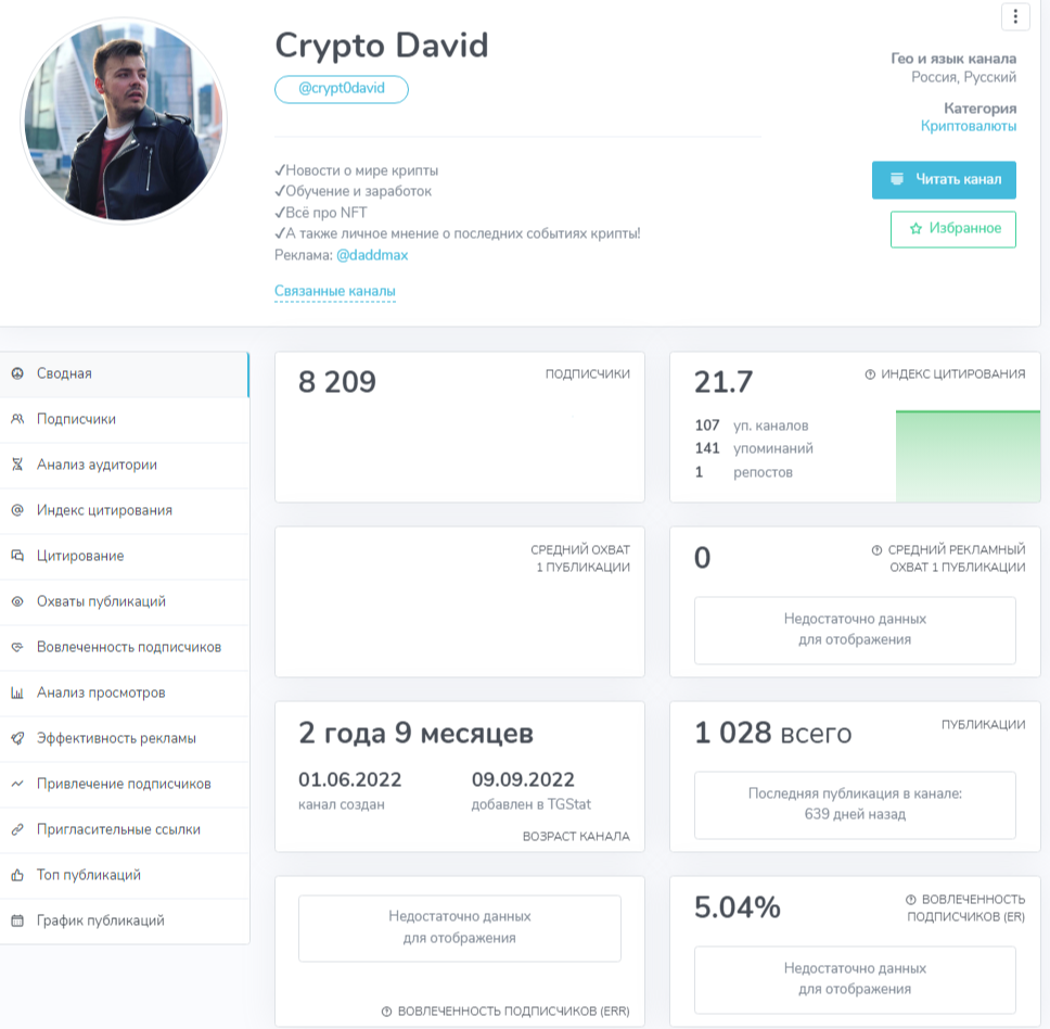 Crypto David Телеграм