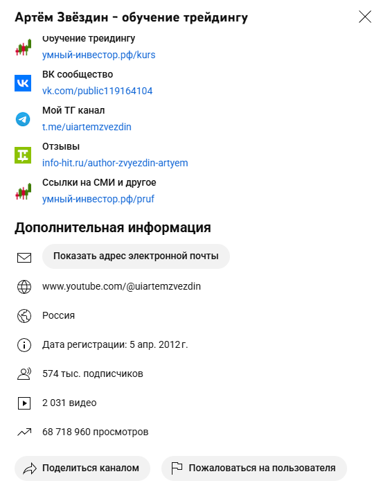 артем звездин обучение трейдингу
