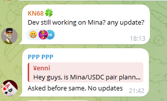 mina telegram