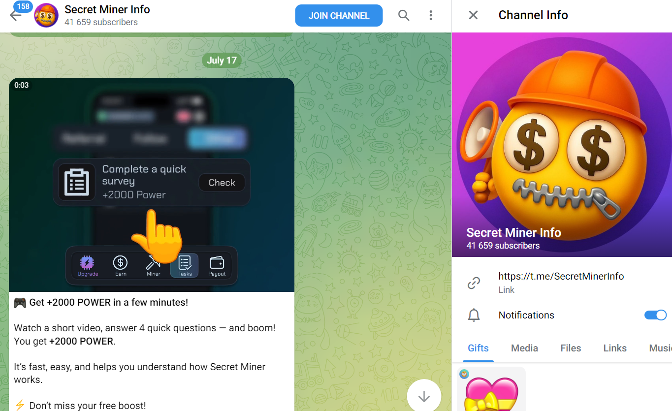 secretminerbot отзывы