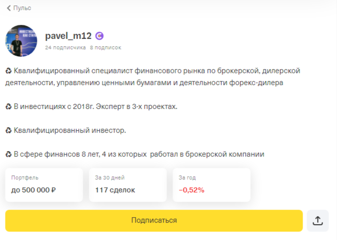 профит pavel m12
