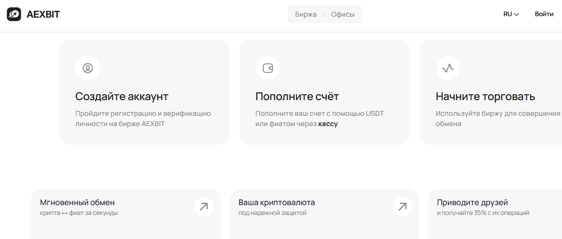 aexbit com отзывы биржа