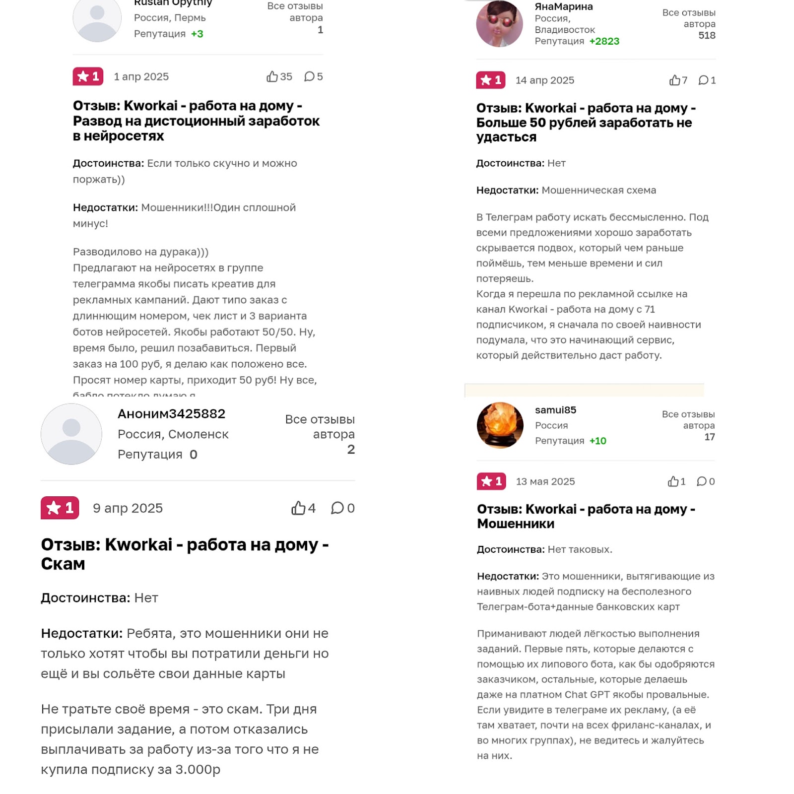 kworkai отзывы