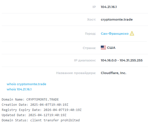 cryptomonte отзывы