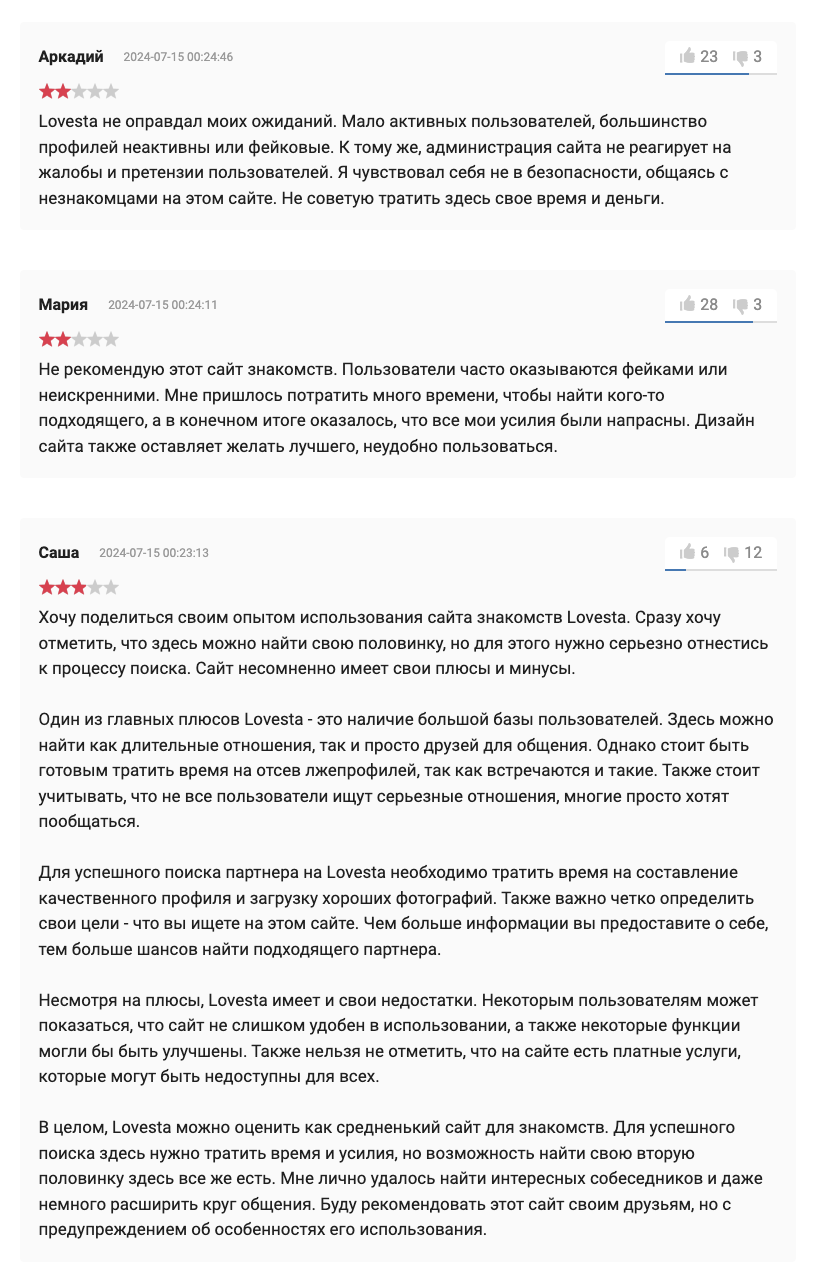 сайт знакомств ловеста отзывы