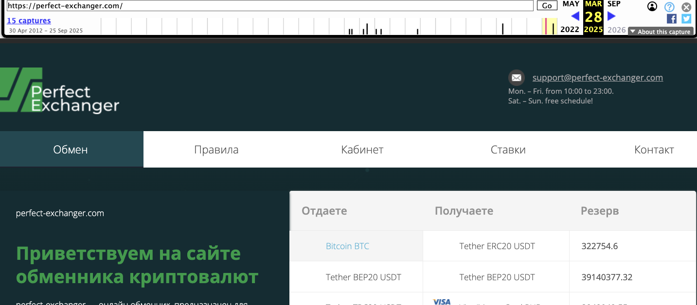 perfect exchanger отзывы