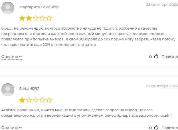 axolotol биржа инвестиции