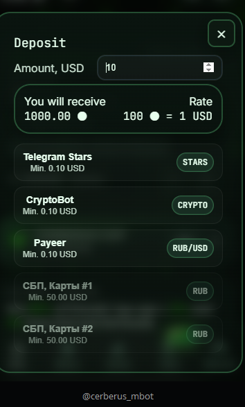 Official Cerberus Mining Bot