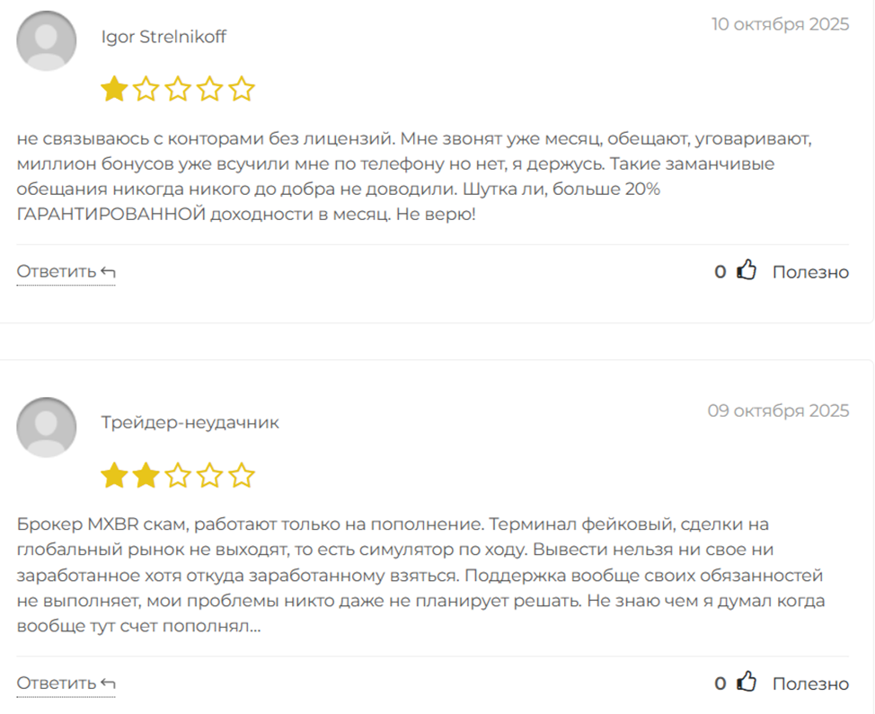 mxbr trader отзывы