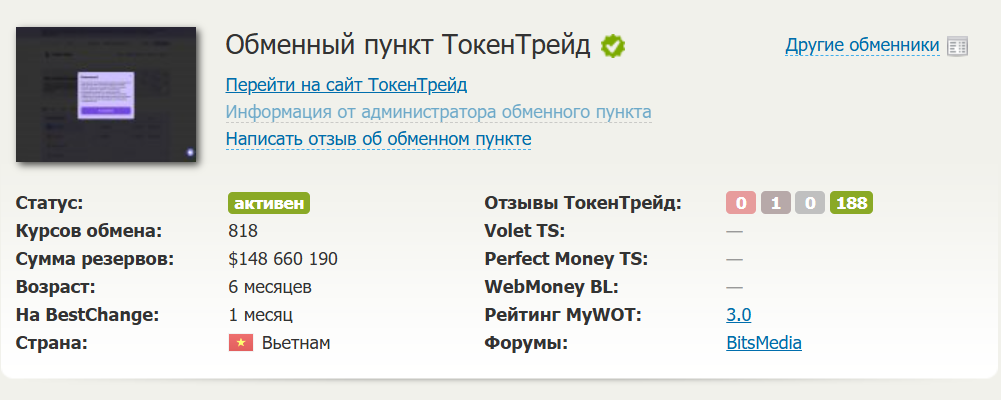 token trade site отзывы