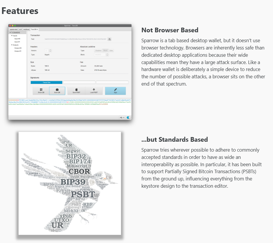sparrow wallet отзывы