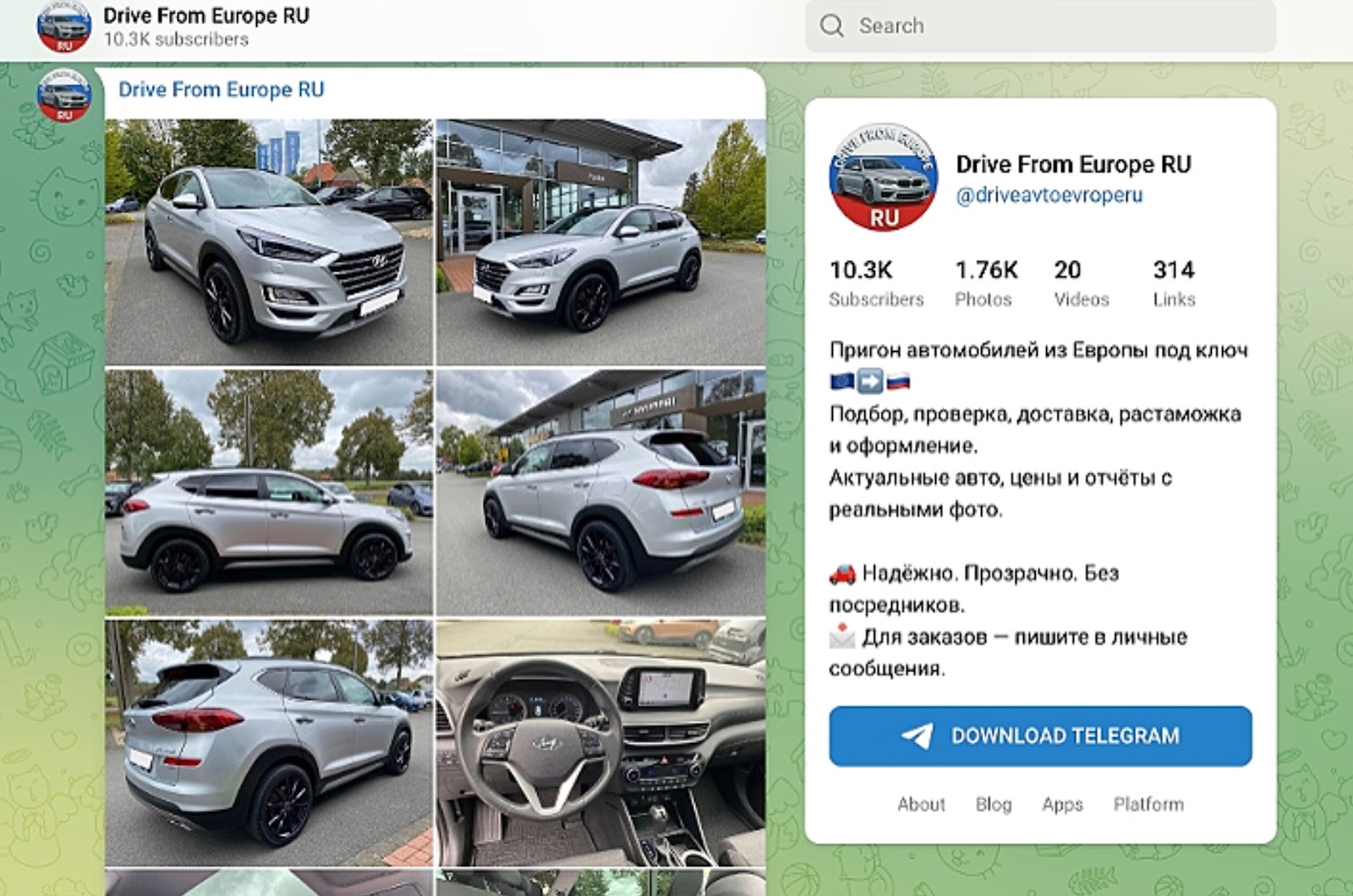 drive from europe ru отзывы тг канал