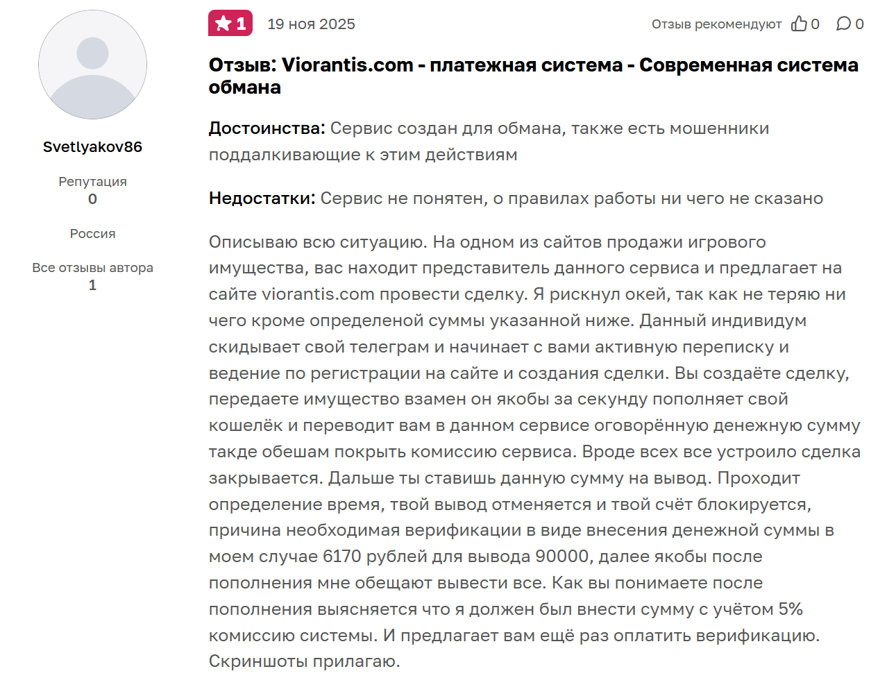 viorantis отзывы