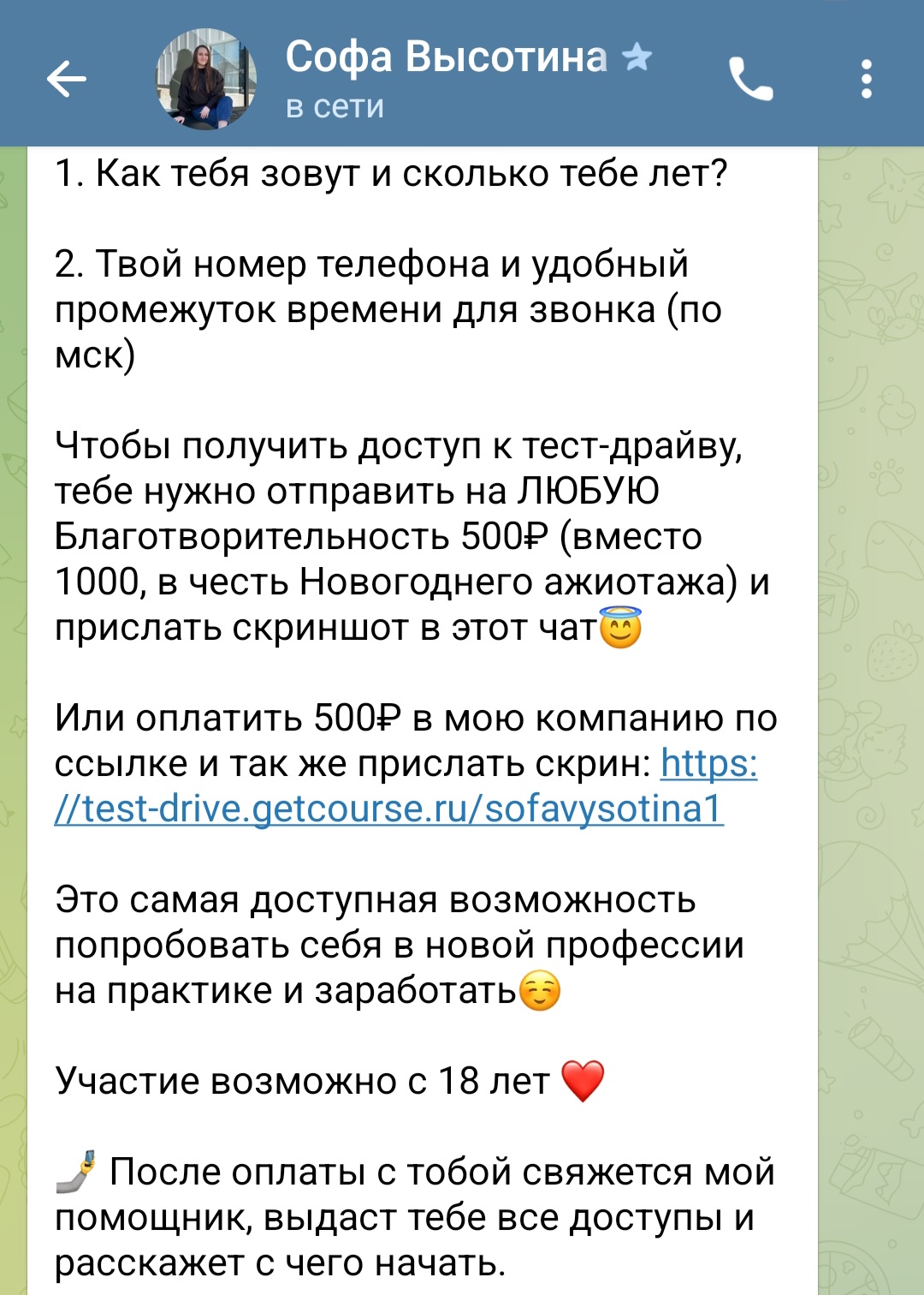 софа высотина отзывы