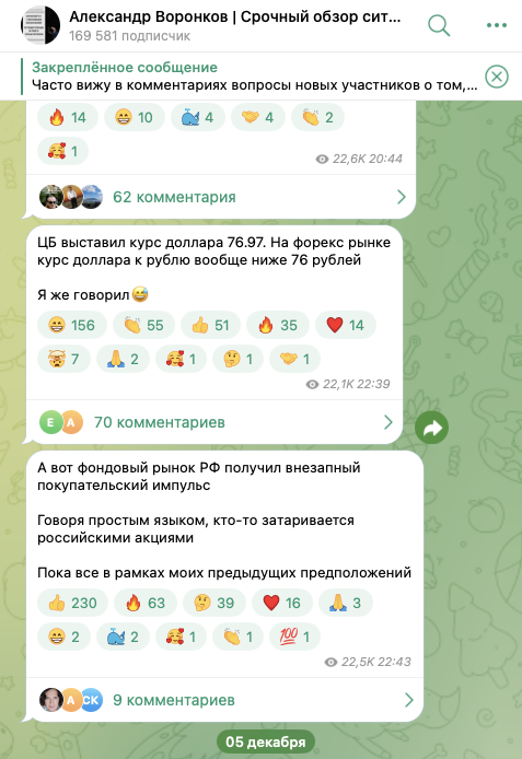 александр воронков экономист телеграм