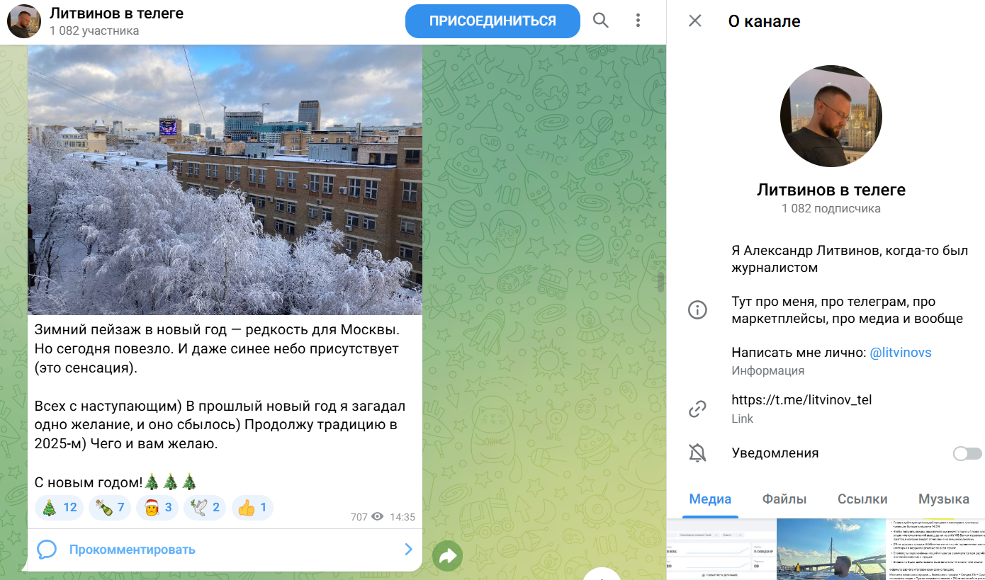александр литвинов телеграмм
