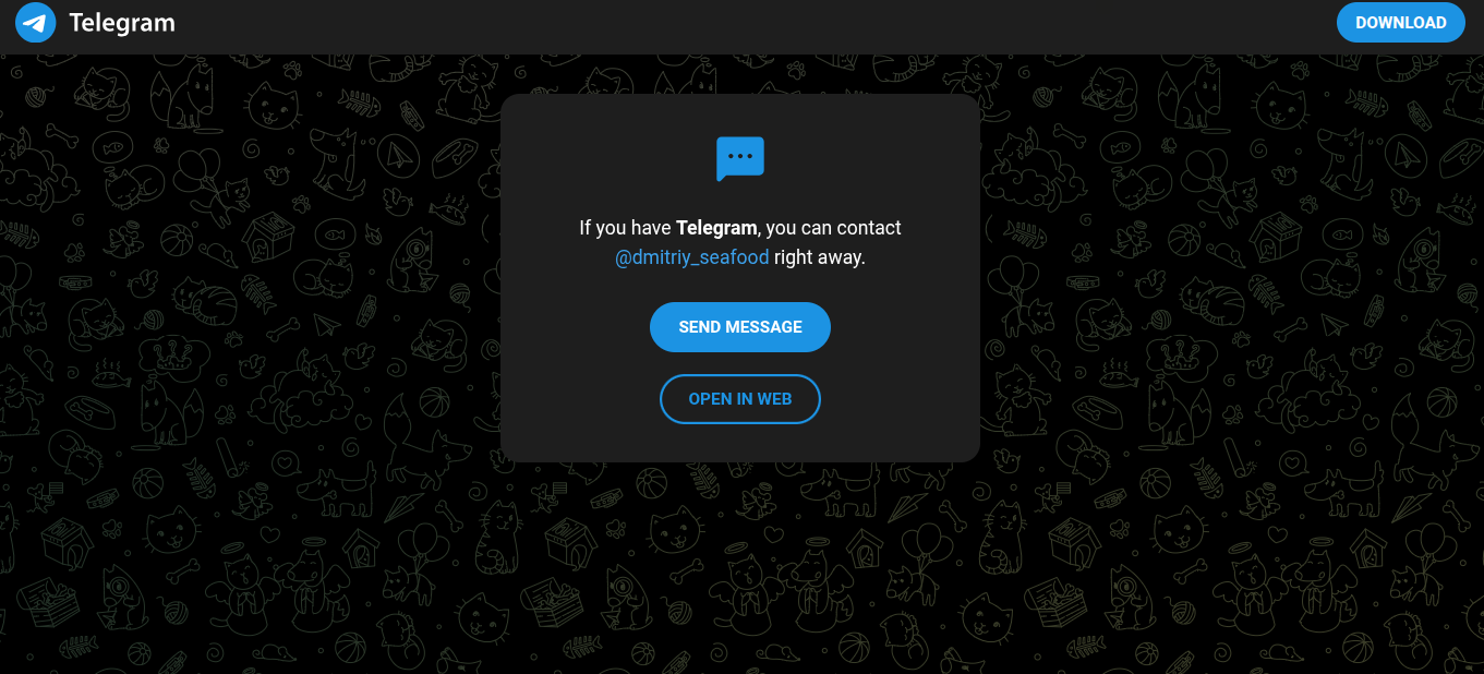 sea food телеграмм