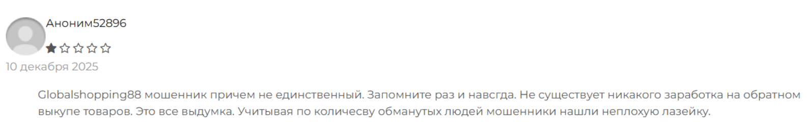 Globalshopping88 отзывы