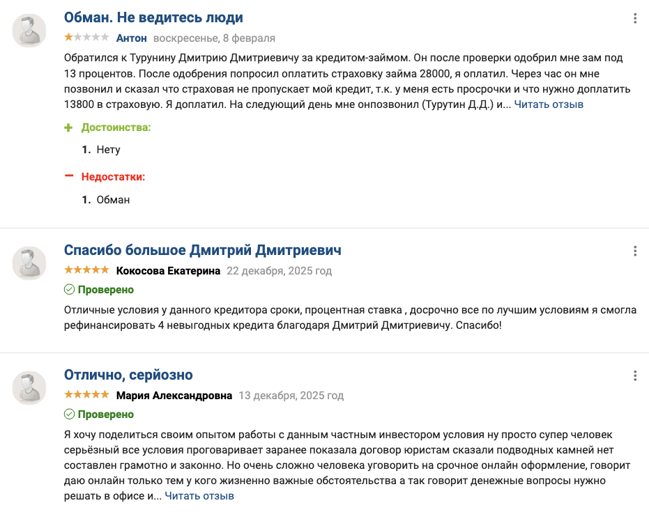 турутин дмитрий кредитор