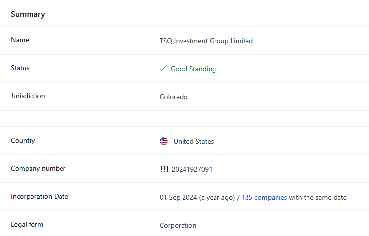 tsq investment group отзывы