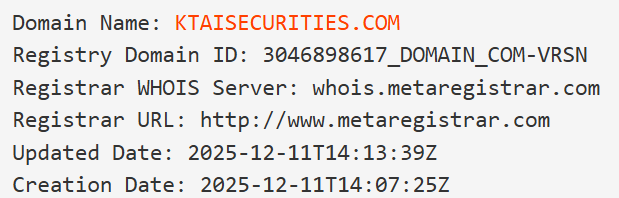 Entry Ktaisecurities com