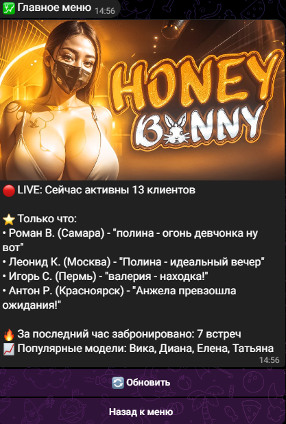 honey bunny agency bot тг