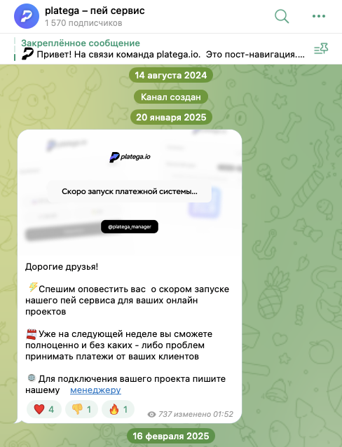 сервис платега