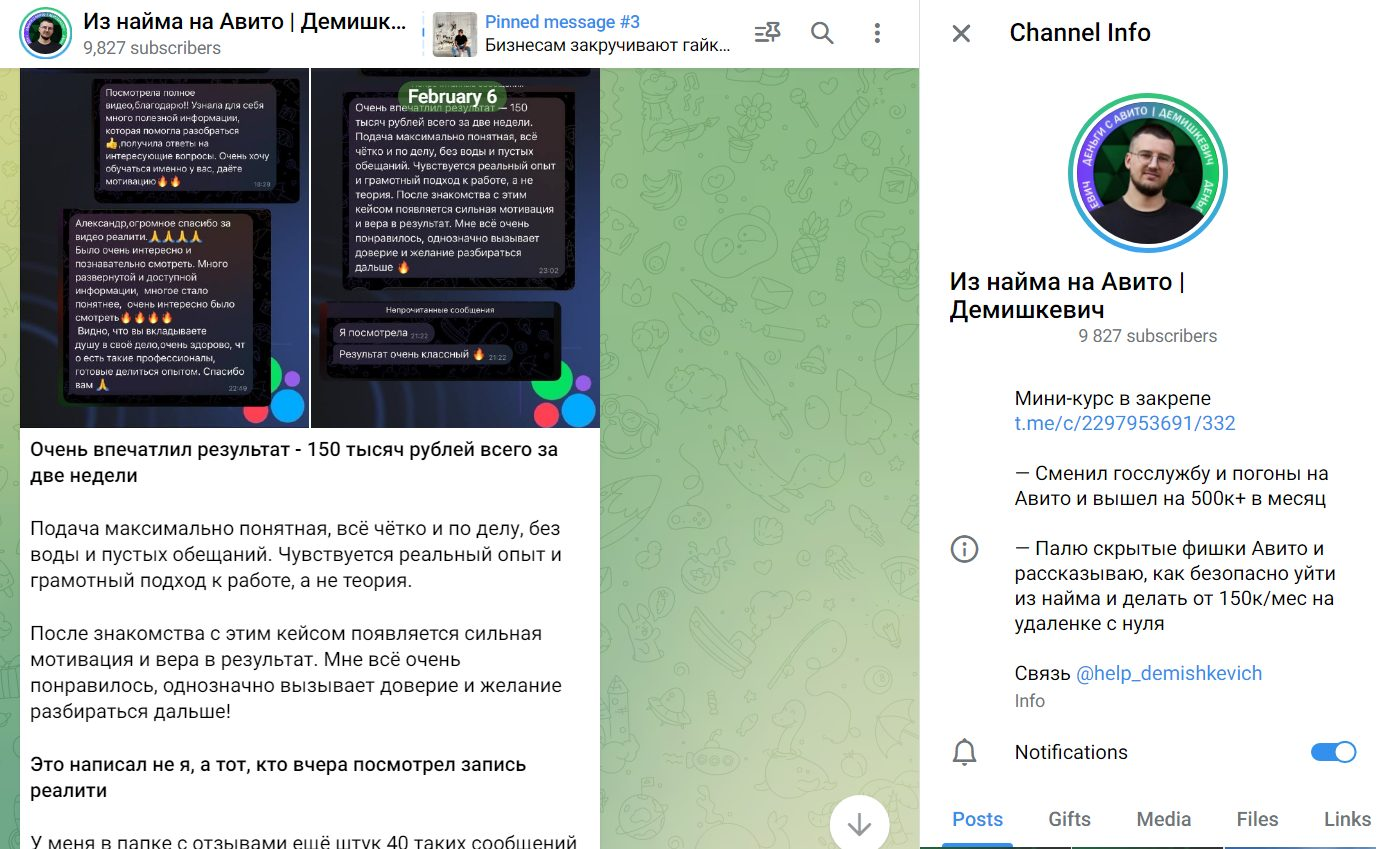 мини курс деньги на авито отзывы