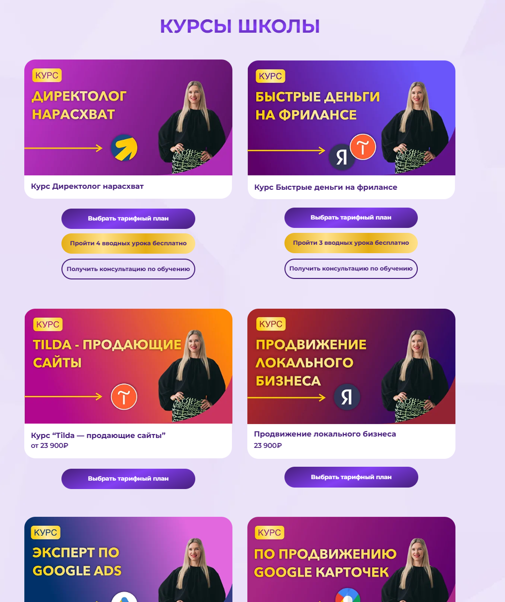 обучение курсы по яндекс директ елены червонец