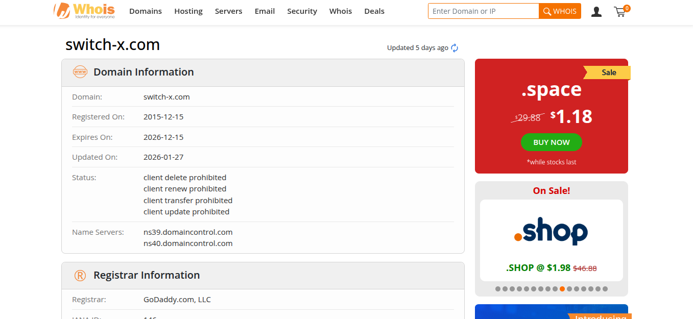switch x com отзывы