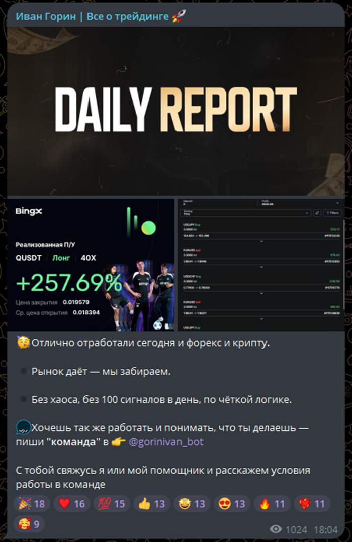 иван горин трейдер