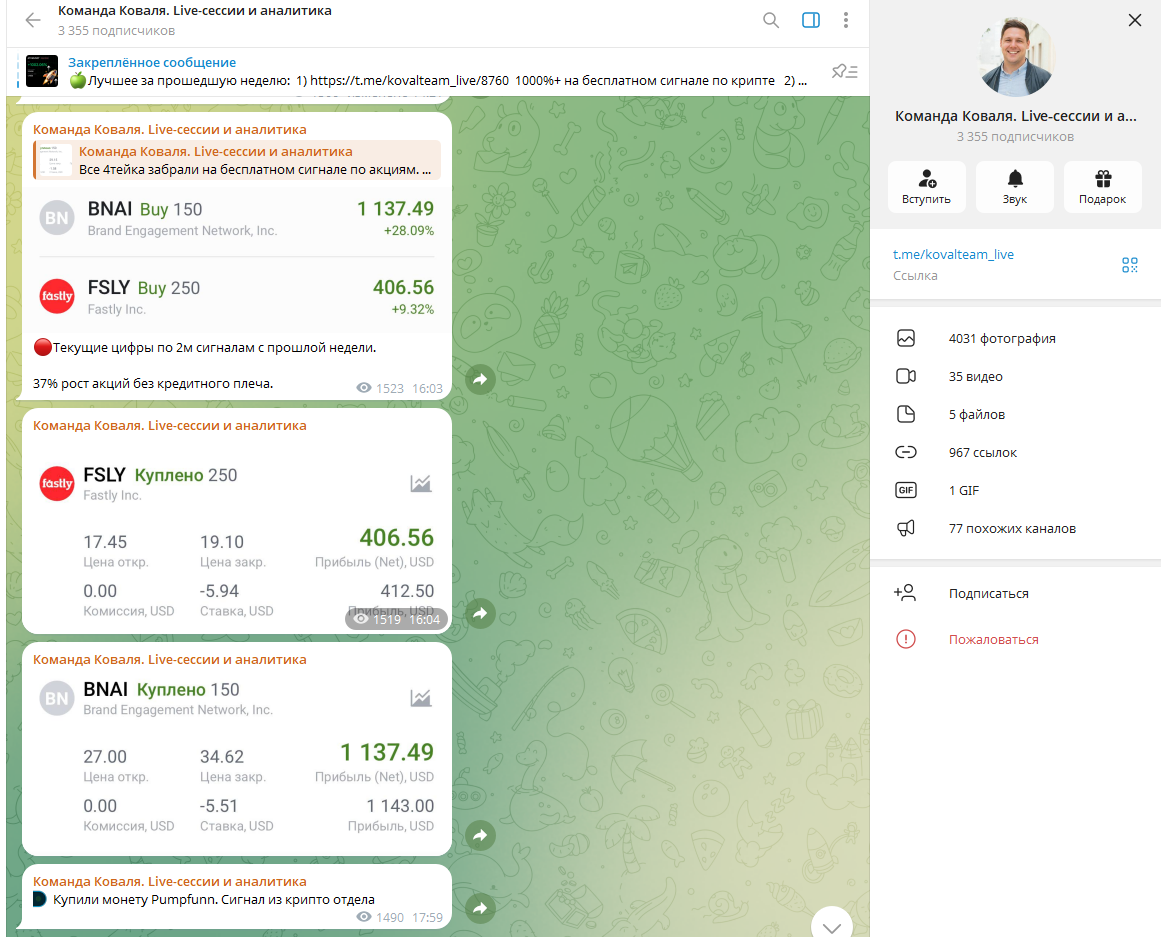 команда ильи коваля