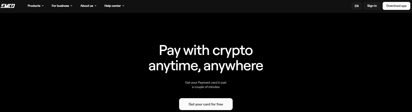 криптокарта emcd