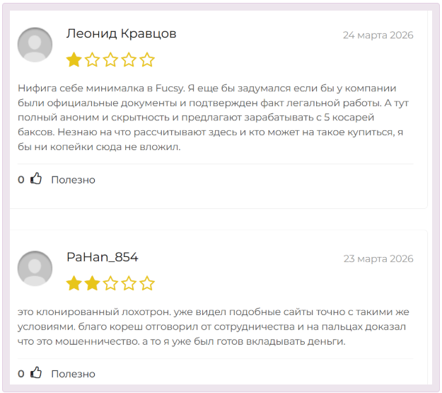 fucsy отзывы брокер