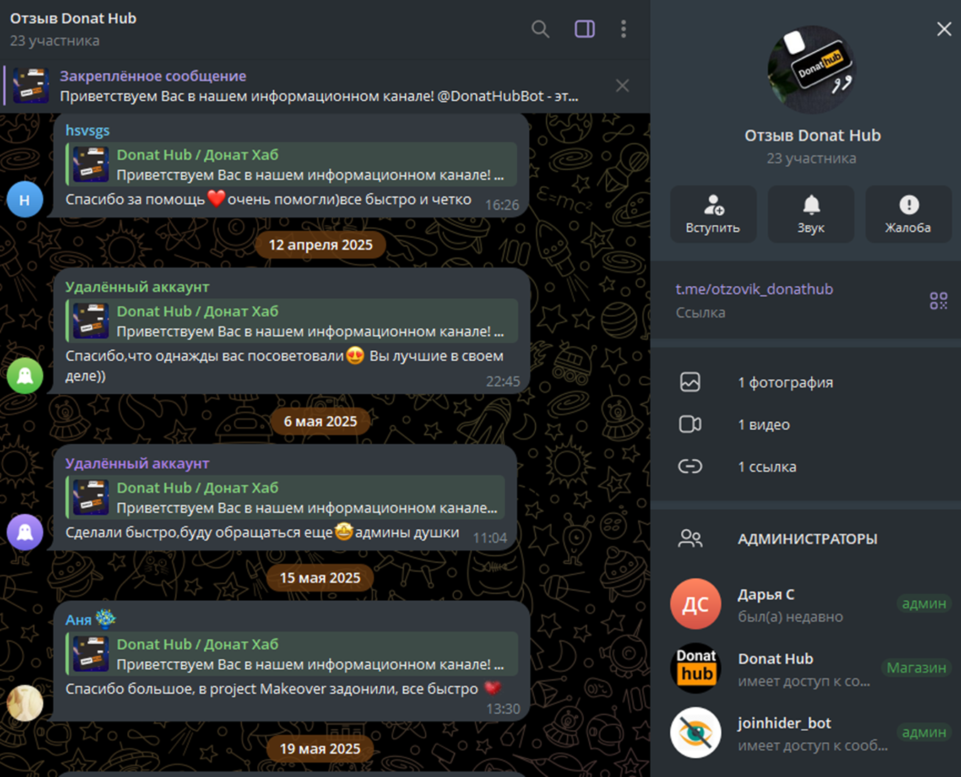 donat hub bot отзывы