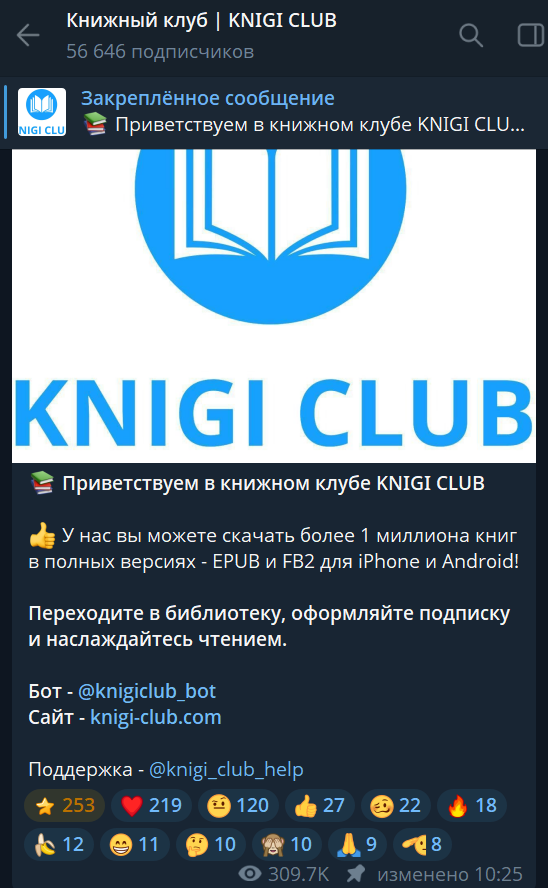 библиотека knigi club