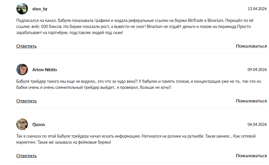 babulya trader отзывы